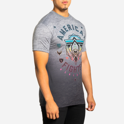 Playera Caballero American Fighter Heather Grey