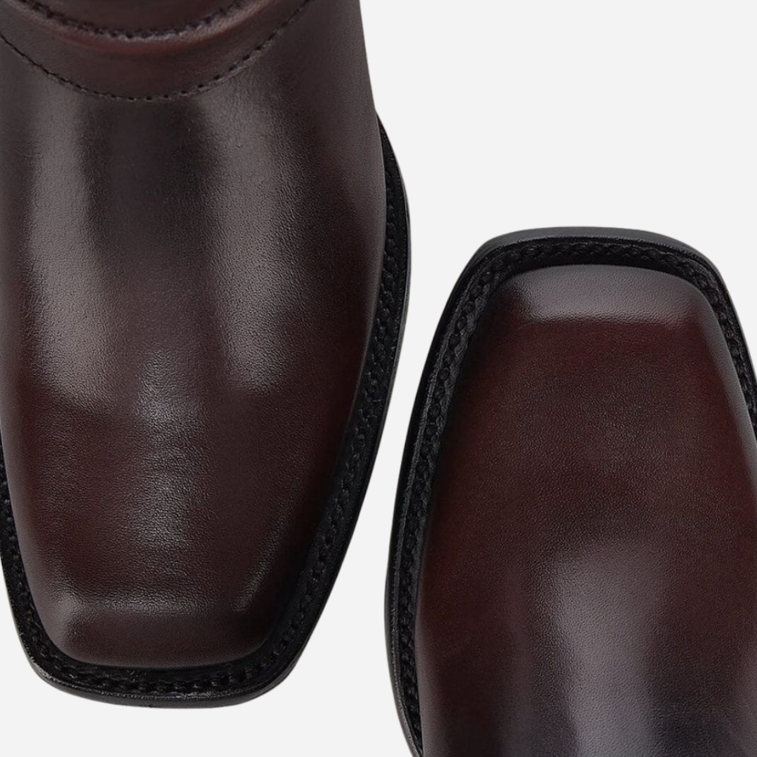 Bota Dama Cuadra Tinto