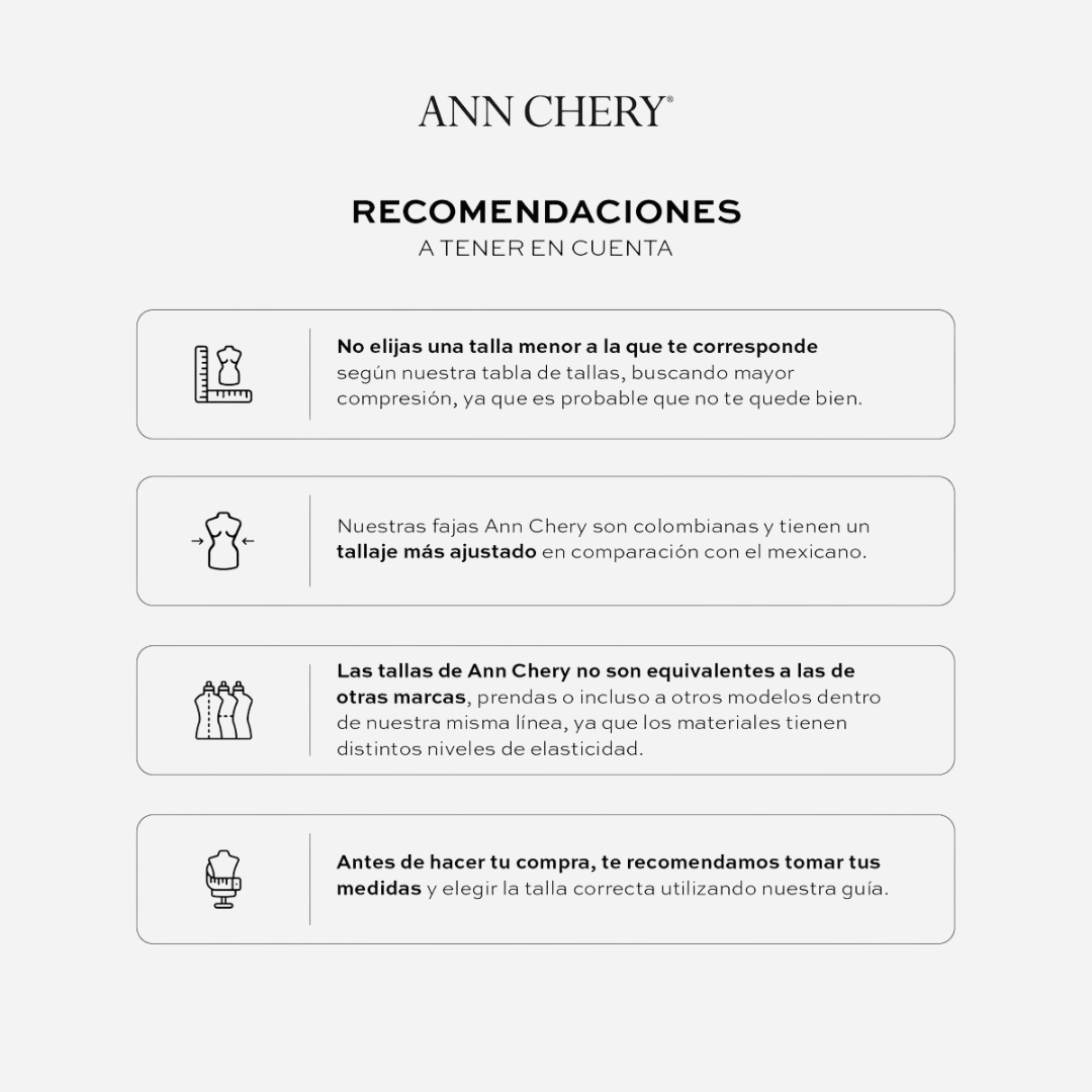 Faja Dama Ann Chery Short Black