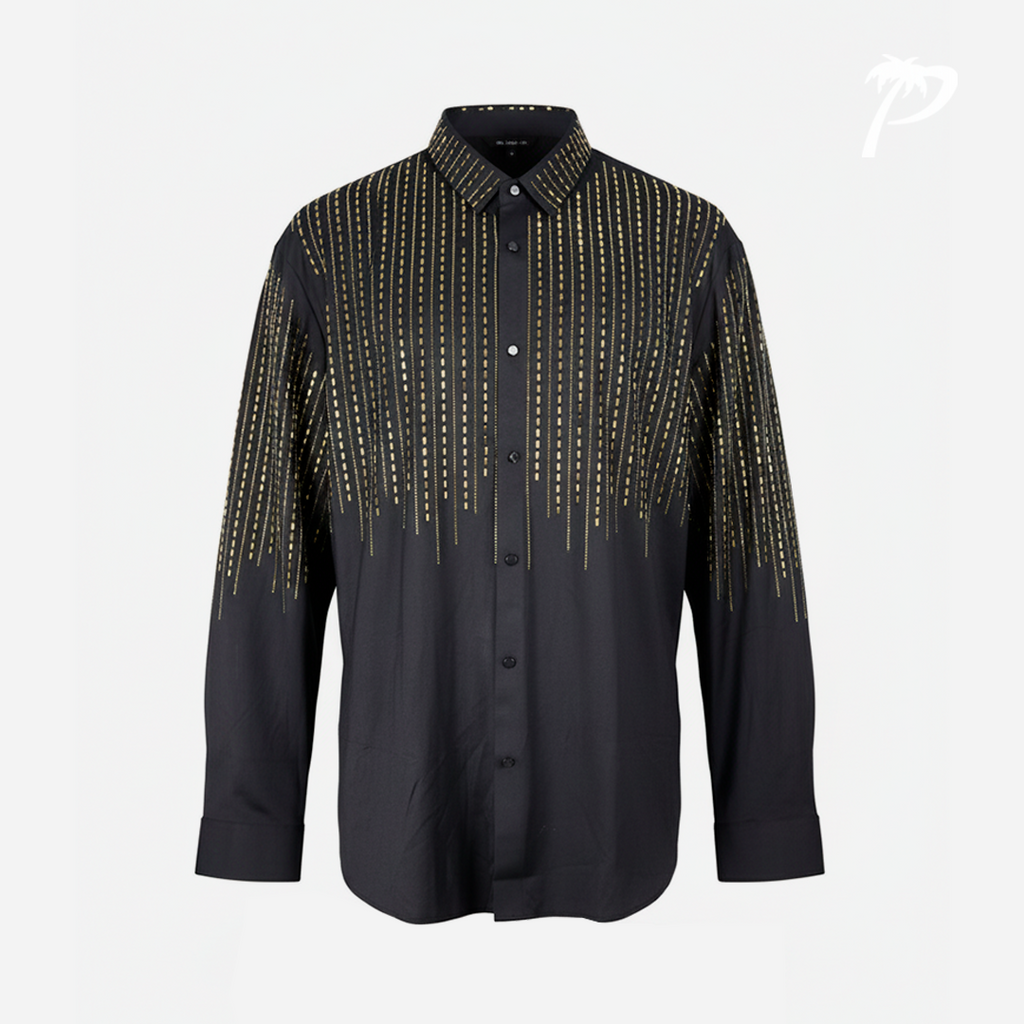 Camisa Caballero Barocco Black-Gold