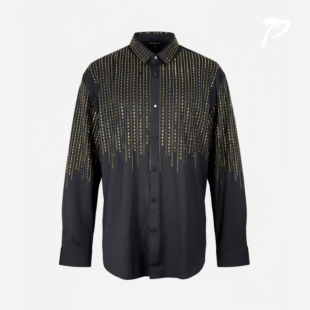 Camisa Caballero Barocco Black-Gold