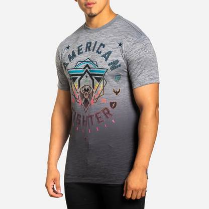 Playera Caballero American Fighter Heather Grey