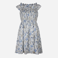 Vestido de Dama Emory-Park White-Blue-Multi