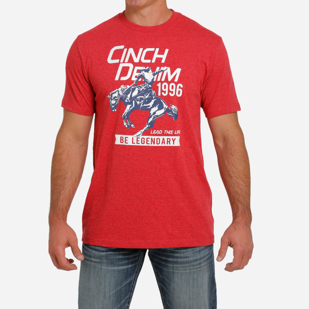 Playera Caballero Heather Red