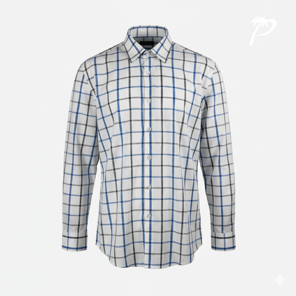 Camisa Caballero Fariani White Blue