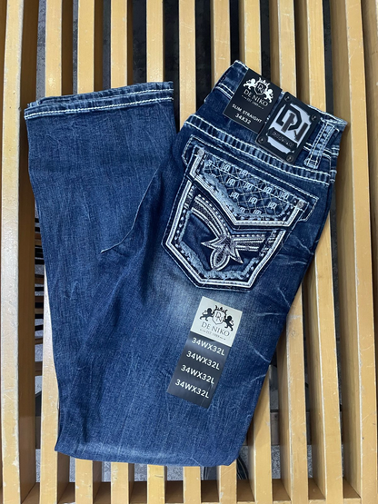 Pantalon Caballero De-Niko Mezclilla