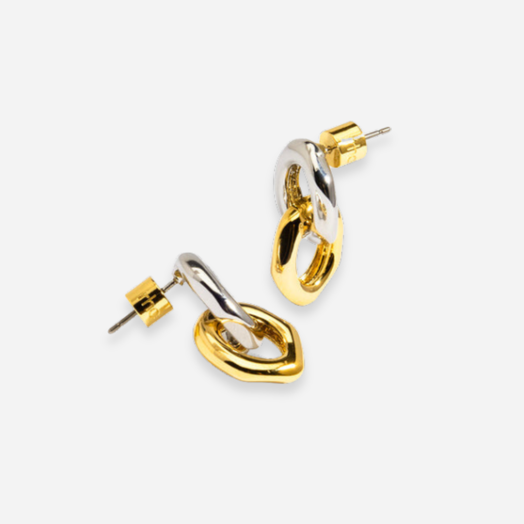 Aretes Dama RHO Gold-Rhodium